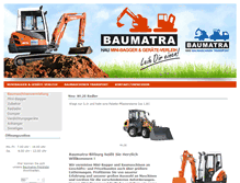 Tablet Screenshot of baumatra.de